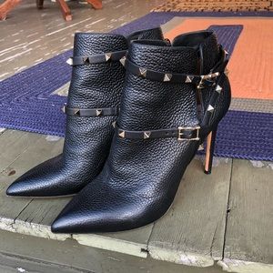 Valentino Rockstud Studded Harness Booties 41.5